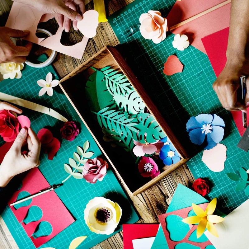 Hamilco Colored Cardstock Scrapbook Paper 8.5" x 11" Taffy Pink Color Card Stock Paper 50 Pack - Image 4